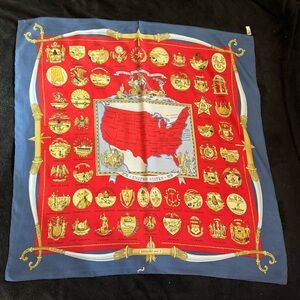 United Stated of America 90cm Hermes Paris Scarf
